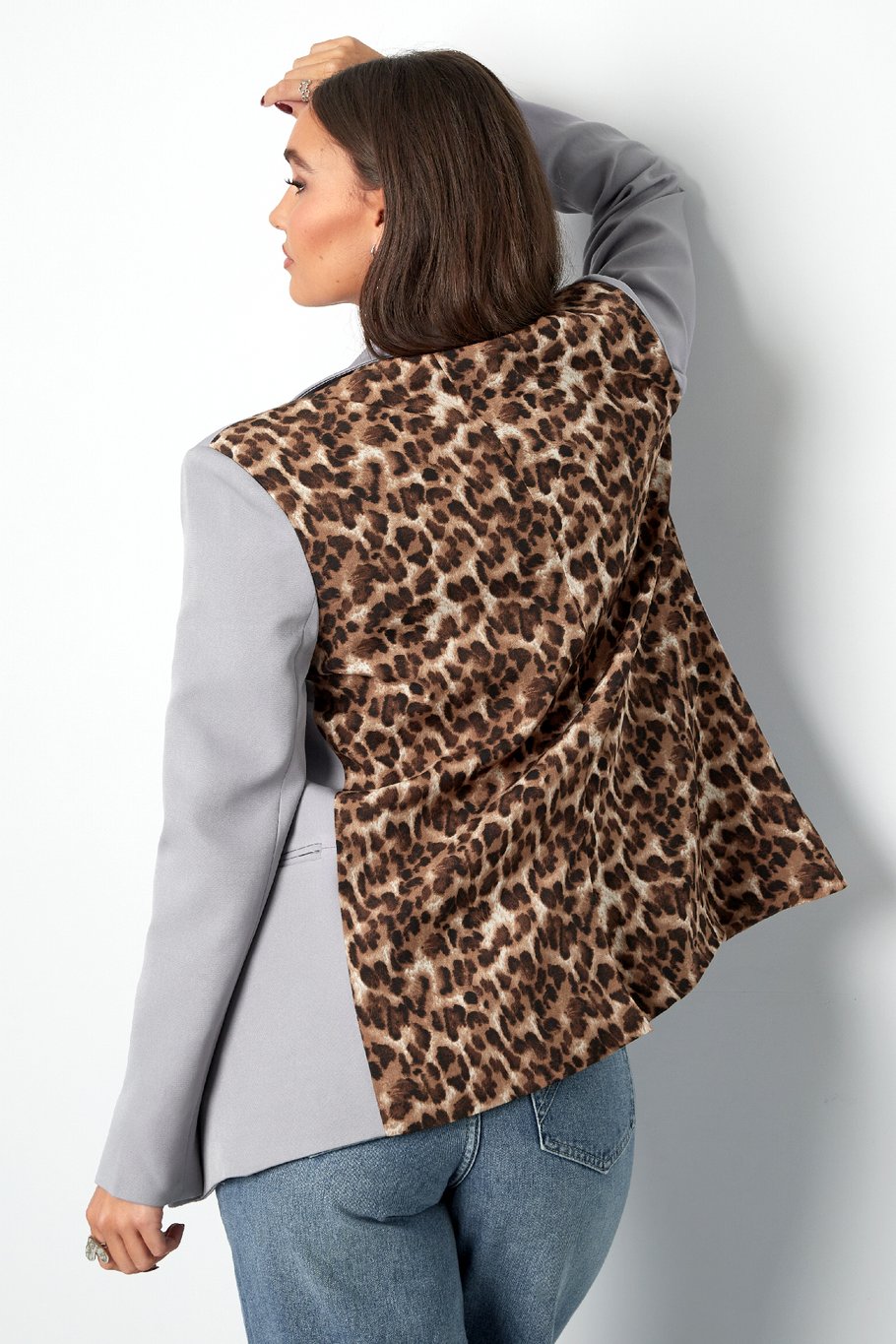 Blazer panther print back print - Grey Picture4